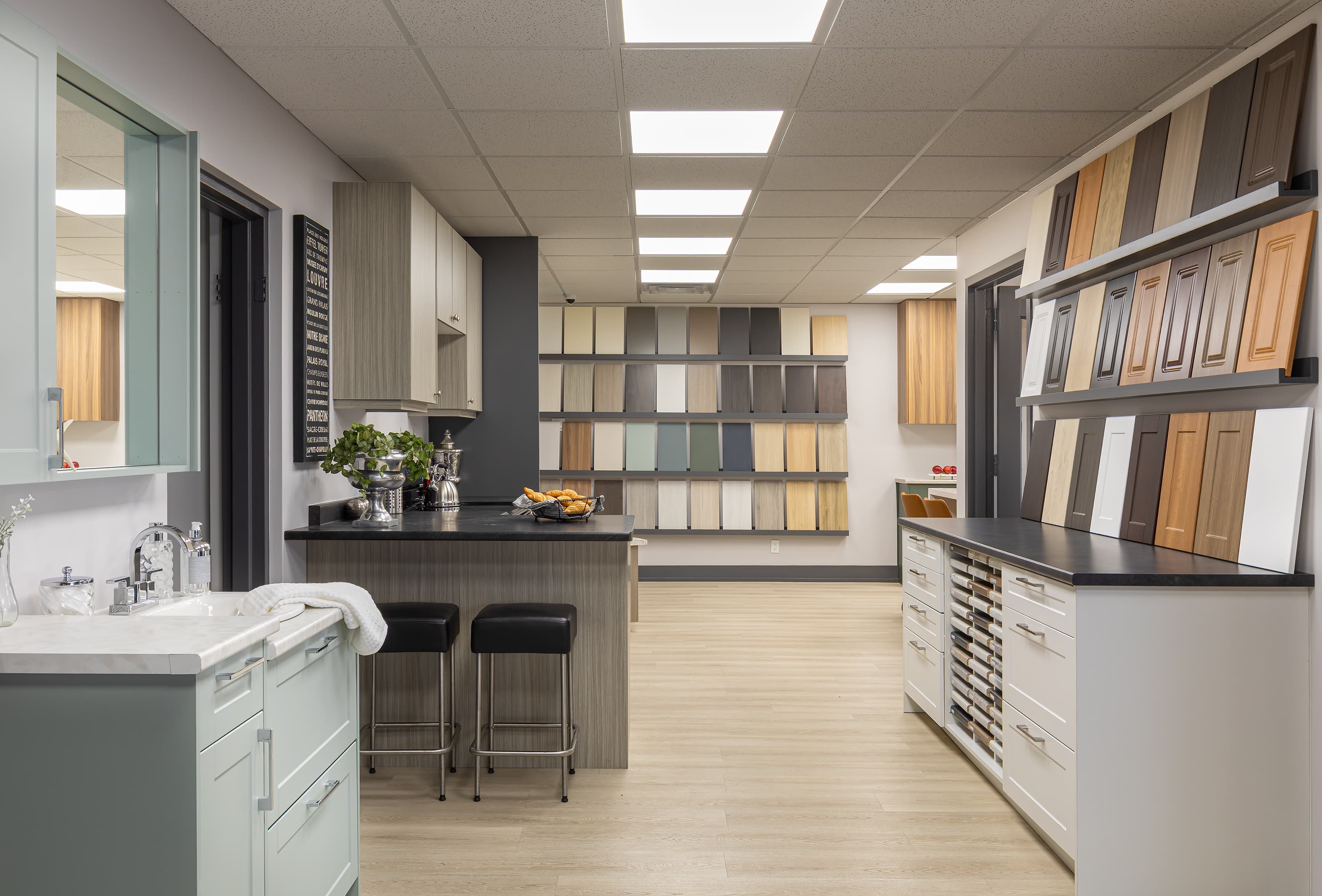 wide shot of showroom